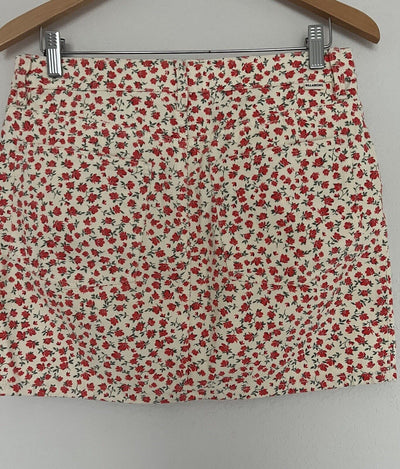 BILLABONG Floral Flower Denim Mini Skirt Sz 30W 90s 2Yk Boho