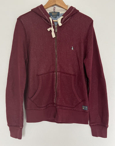 PENGUIN Munsingwear Full Zip Jacket Sz M Hoodie Sweatshirt Pockets