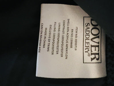 DOVER SADDLERY Equestrian Athens Jacket Sz S Gray Cable Knit Horse Riding Coat