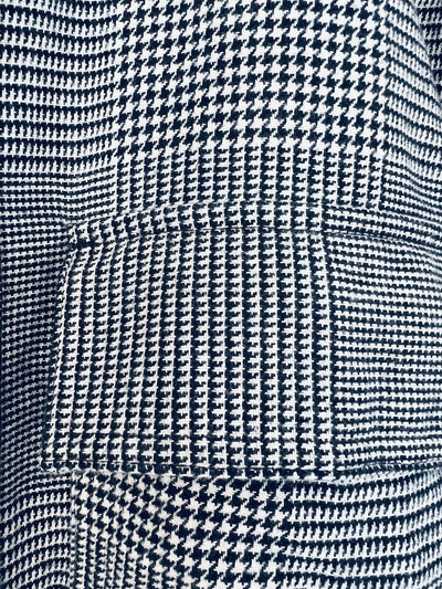 ORIGINAL USE Mens Hooded Shirt Sz M Heavyweight Pockets Long-Sleeve Houndstooth