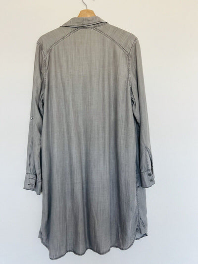 Philosophy Gray Chambray Shirt Dress Size Medium