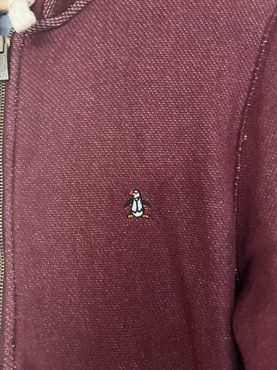 PENGUIN Munsingwear Full Zip Jacket Sz M Hoodie Sweatshirt Pockets