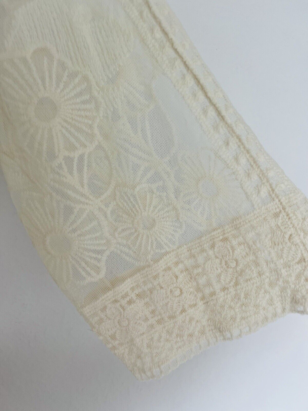 LANE BRYANT Cream Lace Overlay Kimono Cardigan Sz 14/16 Cover Up Boho Western