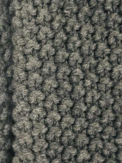 ARMANI EXCHANGE Knitted Short Sleeve Cardigan Sz S Cable Knit Collar Open Front