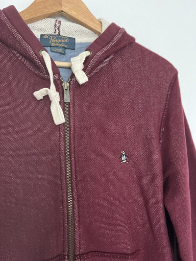 PENGUIN Munsingwear Full Zip Jacket Sz M Hoodie Sweatshirt Pockets