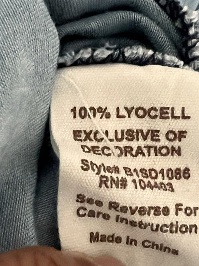 BLU PEPPER Smocked Mini Dress Sz S Tiered Puff Sleeves Tie Back Boho Western