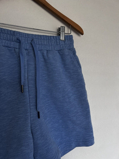 SWEATY BETTY Essentials Longline Blue Sweat Shorts Sz M