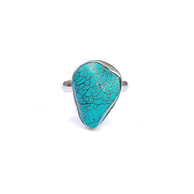Boho Style Sterling Silver Rings Turquoise Freya Branwyn Como Ring Signature