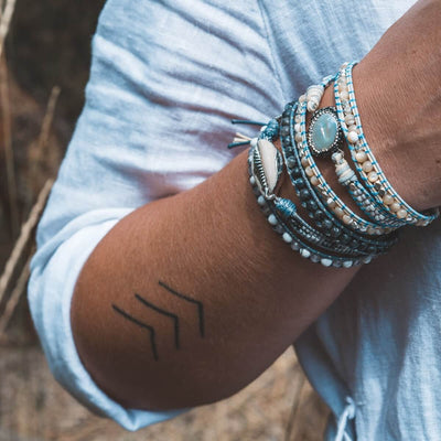 Miyuki Shell Bracelet-Bracelet-Freya Branwyn