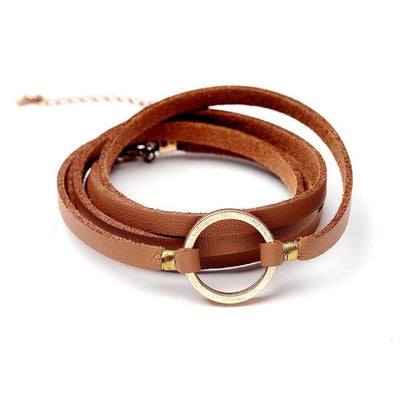 Cirque Leather Bracelet-Bracelet-Freya Branwyn