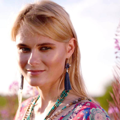 Delilah Tulip Drops-Earrings-Freya Branwyn