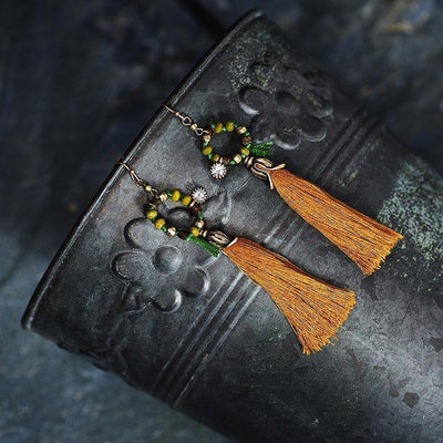 Delilah Tulip Drops-Earrings-Freya Branwyn