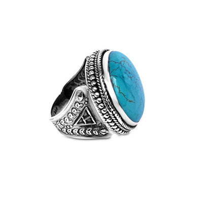 Freya Turquoise Ring-Rings-Freya Branwyn