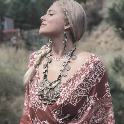 Vintage Moon Necklace-Necklace-Freya Branwyn