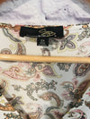 SUZANNE BETRO Floral Tunic Blouse Sz 2X V-Neck Paisley Long Sleeve Top Boho