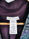 SOFT SURROUNDINGS 100% Soft Wool Jacket Sz L Cardigan Open Front Artsy