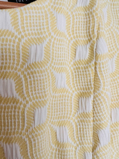 THE LIMITED NWT Sheath Sleeveless Dress Sz 4  Yellow Textured Lined Coquette