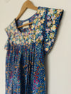 Savanna Jane Ditsy Floral Top Sz S Embroidered Flowy Crop Blouse Boho Hippie