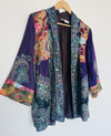 SOFT SURROUNDINGS 100% Soft Wool Jacket Sz L Cardigan Open Front Artsy