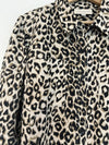 JONES NEW YORK Animal Leopard Print Linen Shirt Tunic Sz 1X Blouse Boho