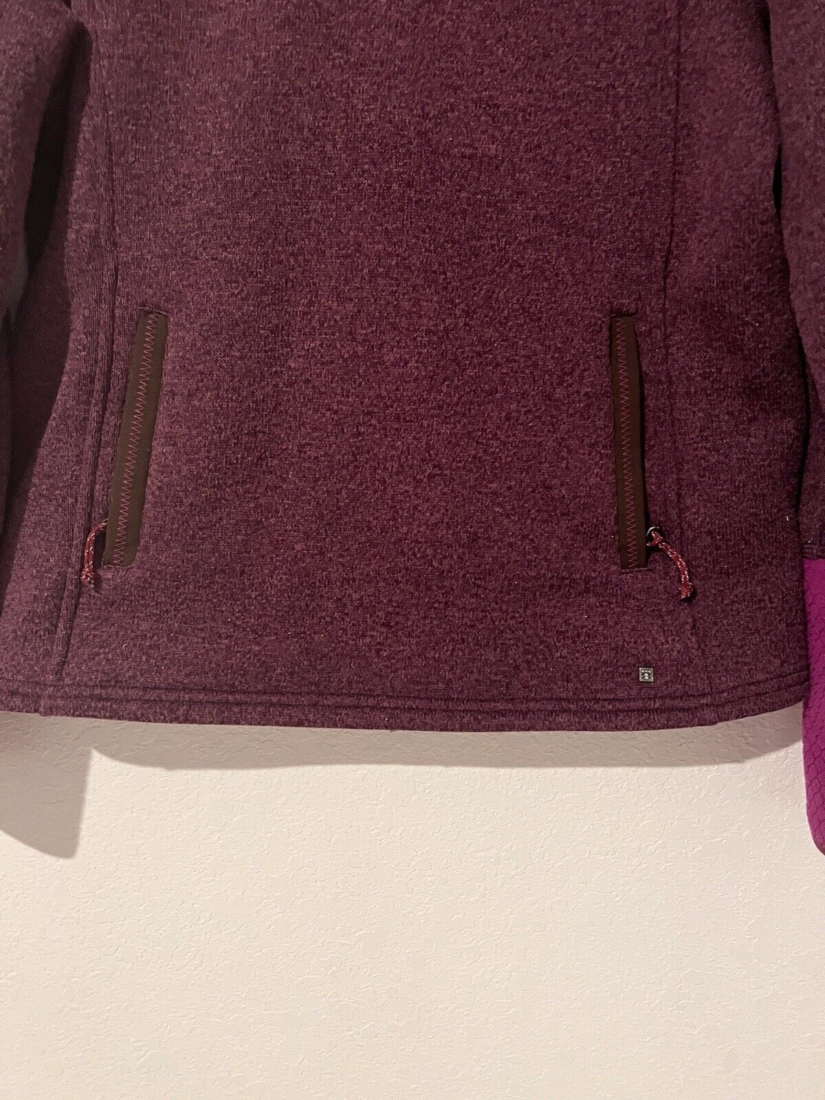TITLE NINE Womens Purple Collared Jacket/Sweater Sz M Athletic Pullover