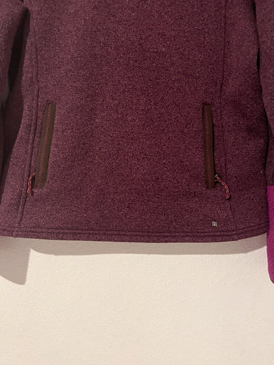 TITLE NINE Womens Purple Collared Jacket/Sweater Sz M Athletic Pullover