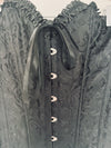 Sexy Black Corset Sz Castle-Core Renaissance Floral  Bustier