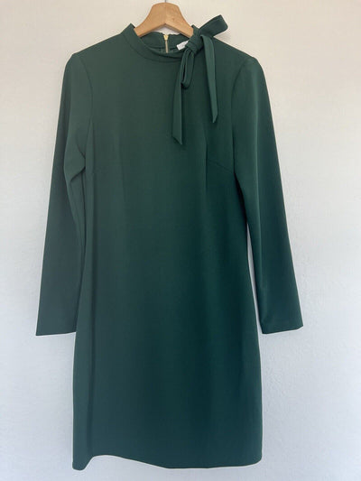 Calvin Klein Dresses Kathryn Long Sleeve A-Line Dress Sz 8P - Green