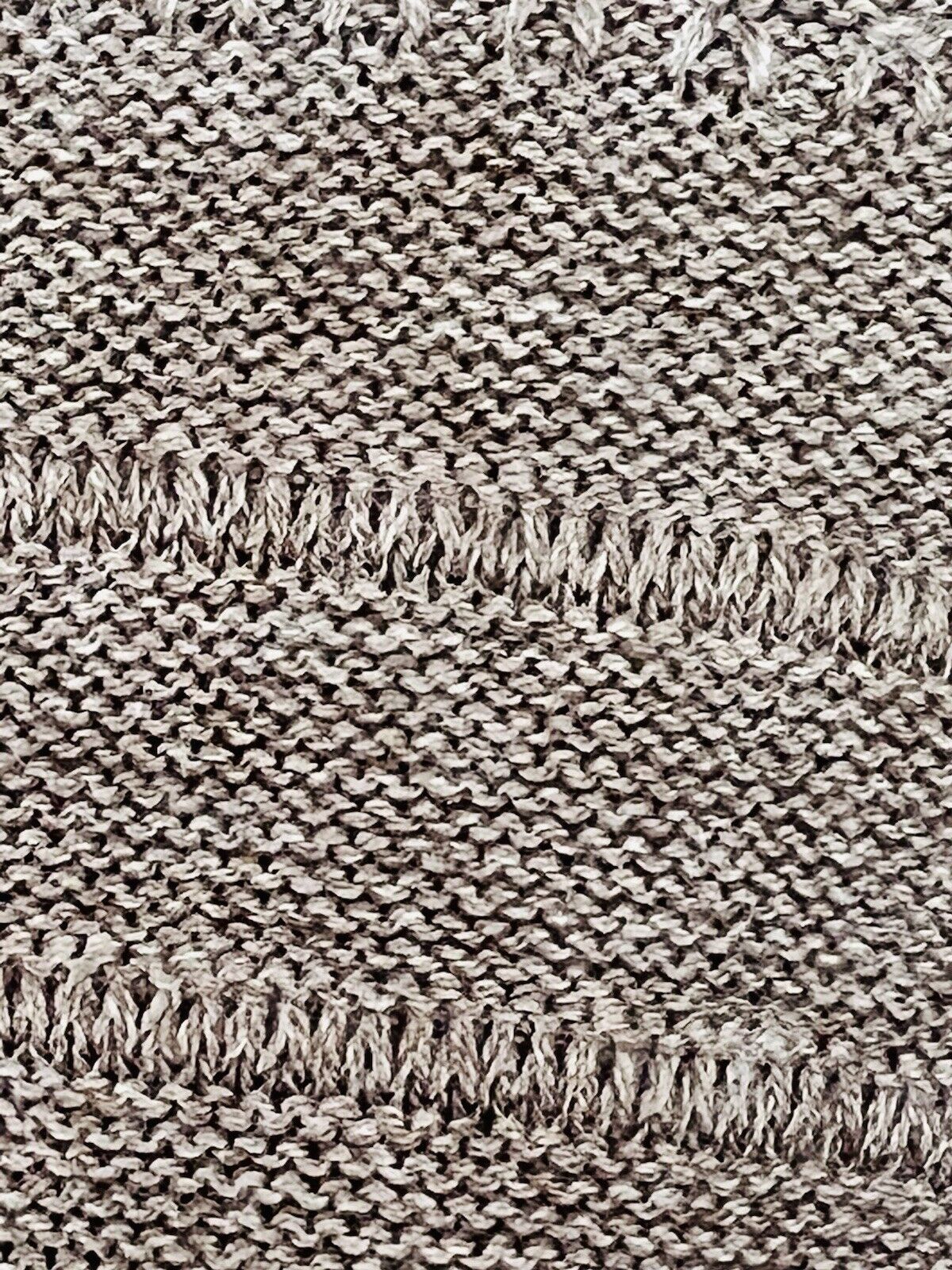 J. JILL Brown Textured Sweater Sz S Brown Long Sleeve Round Neck Wool Blend