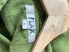 FLAX 100% Linen Women's Pullover Shirt Sz L Green Lagenlook