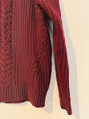 LULULEMON Bring The Cozy Home Cable Knit Oversized Burgundy Sweater
