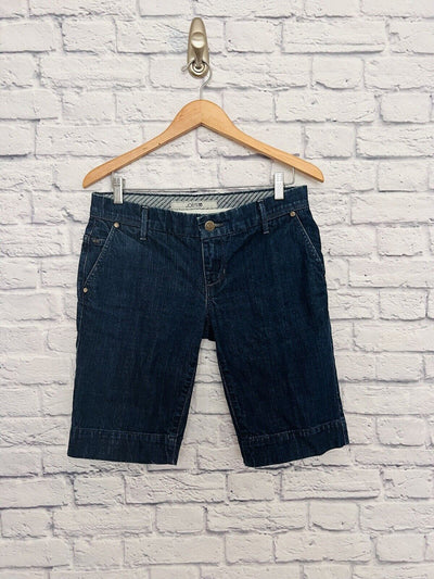 JOE’S Womens Jean Denim Shorts Knee Length Size 28W Dark Color