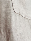 THE NEW IVY BRAND Mens 100% Linen Button Up Shirt Sz XL Beige Long Sleeve