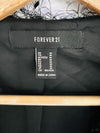 FOREVER 21 Womens Black Eyelash Shag Crop Jacket Sz M Dark Romantic Whimsigoth