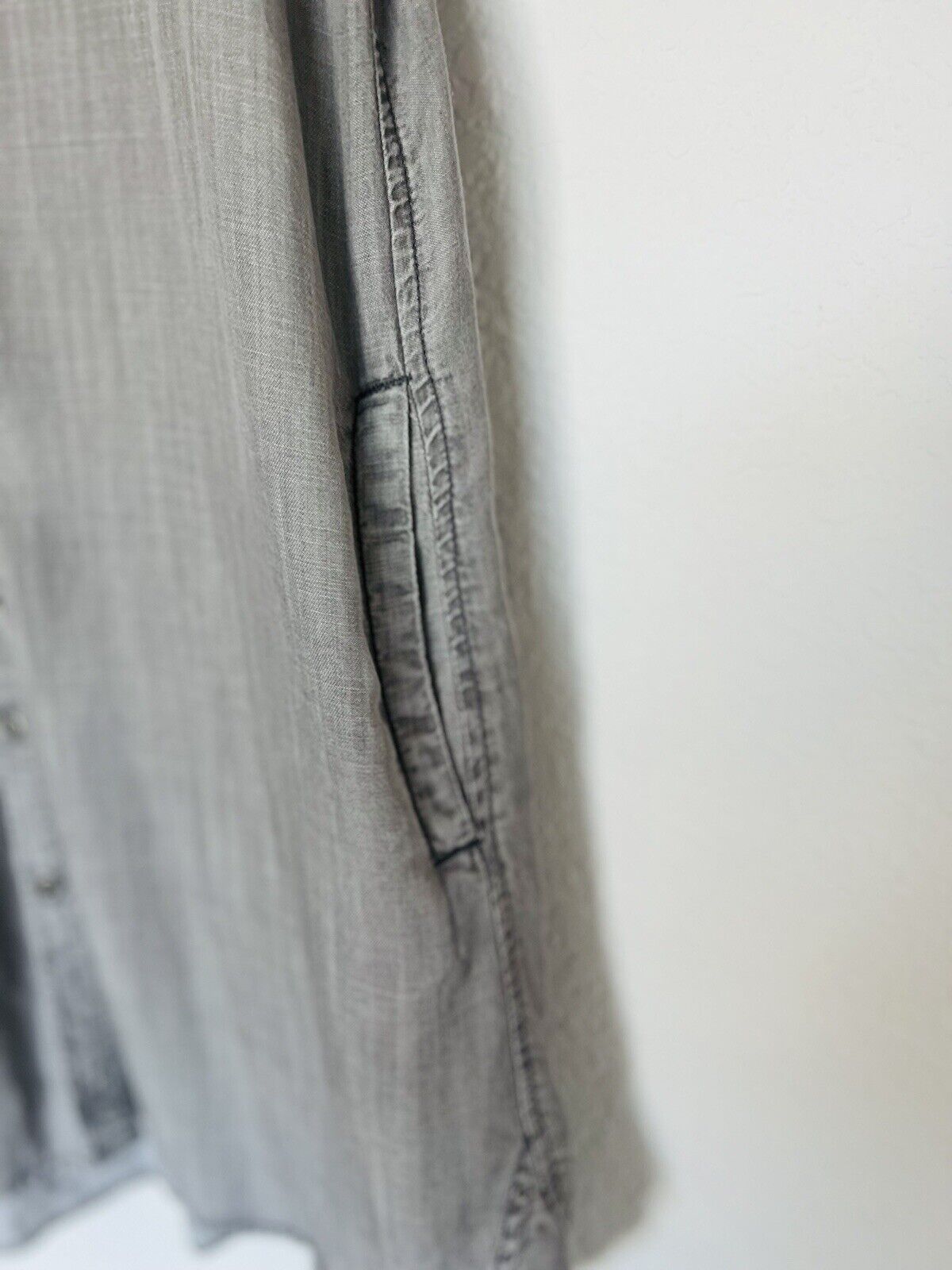 Philosophy Gray Chambray Shirt Dress Size Medium