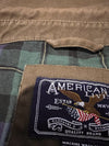 AMERICAN LIVING Khaki Jacket Size XL Short Zip Plaid Lining