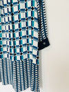 MAEVE Anthropologie Mod Retro Tunic Dress Sz 8 Geometric Print Long Sleeve