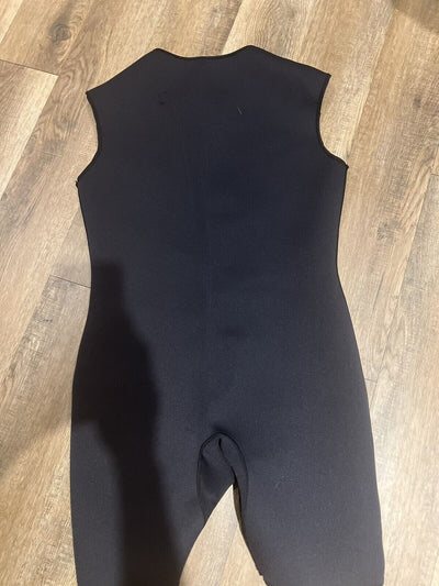 Kutting Weight Sauna Suit Size Adult Short Sleeve Black Zip Up