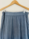 KRAZY KAT NWT Blue Ruffle Maxi Skirt Sz XL Lined Lace Fairy Boho Western