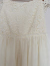 H&M Crochet Lace Tulle Tired Dress Sz 8 Girls Ruffle Hem Holiday Easter Formal
