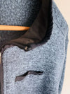 EDDIE BAUER Mens Pullover Sweater/Jacket Sz XL Blue Quarter Zip Cotton Fleece
