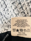 SIMPLY SOUTHERN Fuzzy Sherpa Jacket Sz M Gray Teddy Pullover Cozy 1/4 Zip Coat