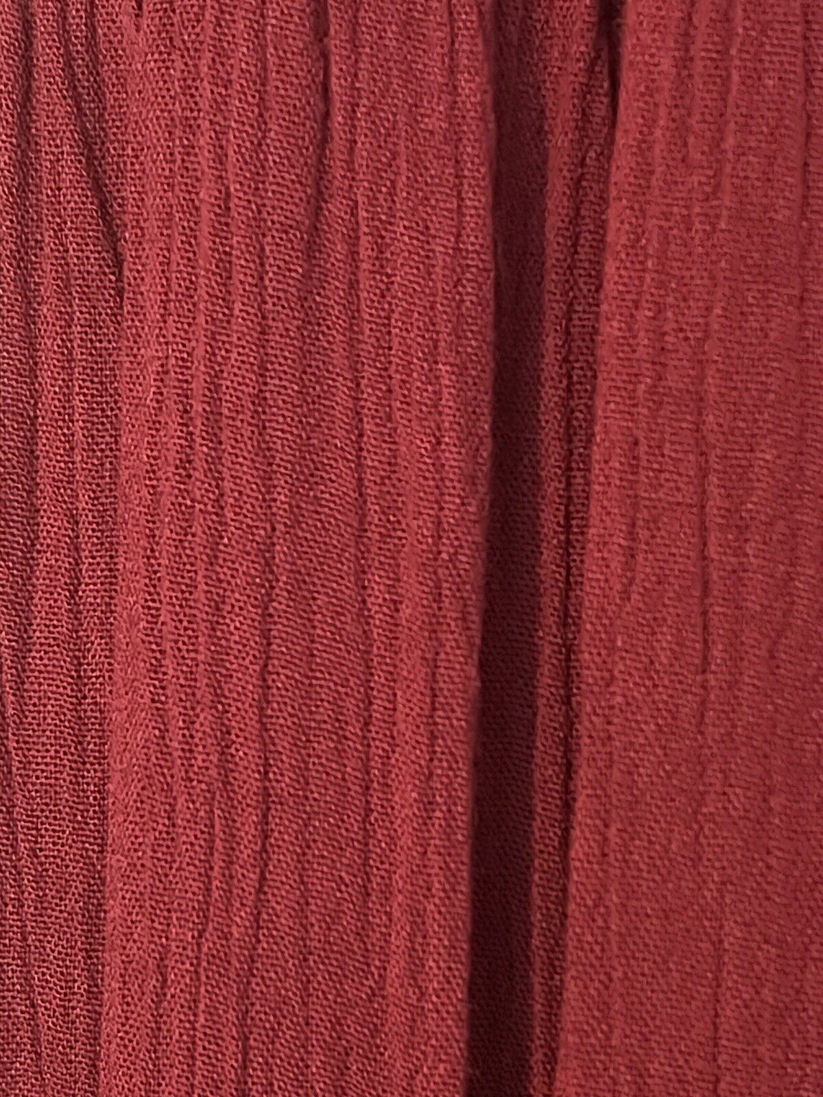 KNOX ROSE Burgundy Long Sleeve Dress Sz M Ruffle Tiered Boho Knee Smock Wrist