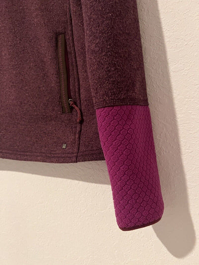 TITLE NINE Womens Purple Collared Jacket/Sweater Sz M Athletic Pullover