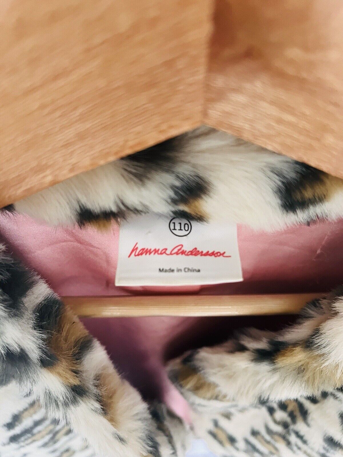 HANNA ANDERSSON Vest  Leopard Faux Fur Animal Print Sz 10 Girls