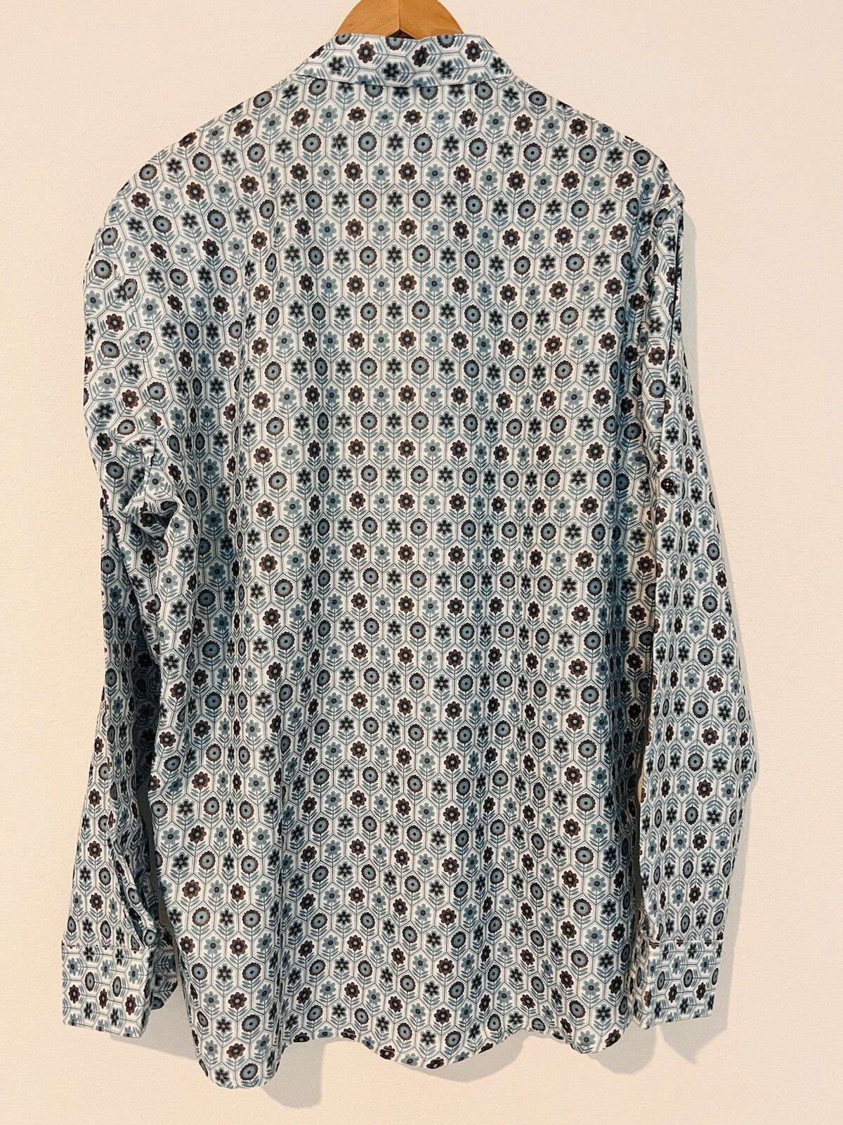 AJAY ARVINDBHAI KHATRI Mens Blue Shirt Sz 46 Indian
