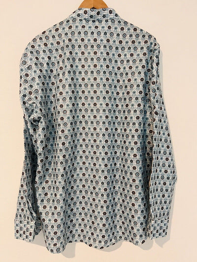 AJAY ARVINDBHAI KHATRI Mens Blue Shirt Sz 46 Indian