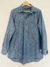 RALPH LAUREN Jeans Company Denim Shirt Sz L Classic Long Sleeve Pullover Boho