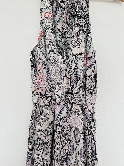 PARKER Paisley Racer Back Maxi Dress in Henna Sz XS Full MSRP $298