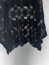 ANTHROPOLOGIE By Together Embroidered Crochet knit Sz XL Black Boho Cover Up
